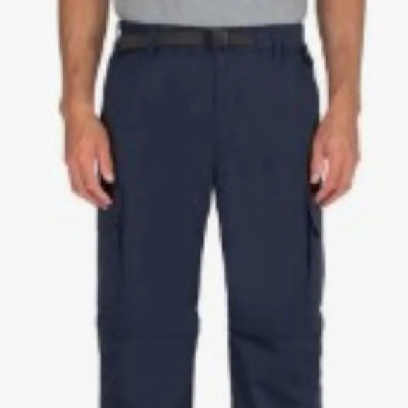 B.C. Clothing Co. Men's Navy Blue Belted Convertible Cargo Pants Mx30 - Picture 12 of 14